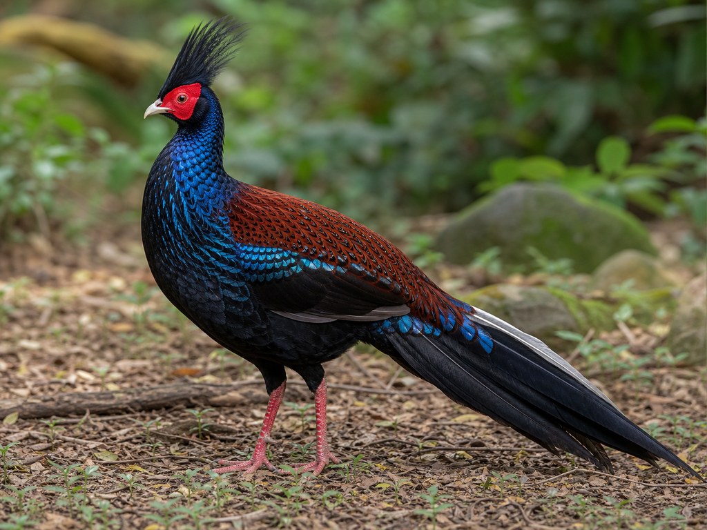 鳳冠火背鷴